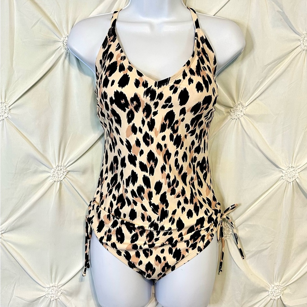 NWT Kona Sol Animal Print One Piece Swimsuit- Large